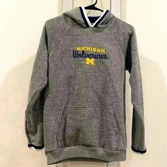CHAMPION | Michigan Wolverines Sweatshirt Hoody | Sz S | Worn Once - Picture 1 of 5